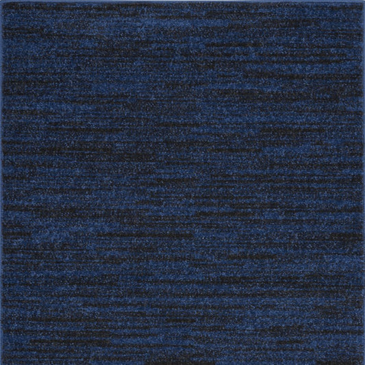 2' X 4' Midnight Blue Stain Resistant Indoor Outdoor Area Rug