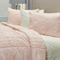 Pink Geometric Queen Quilt