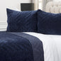 Indigo Geometric Queen Quilt