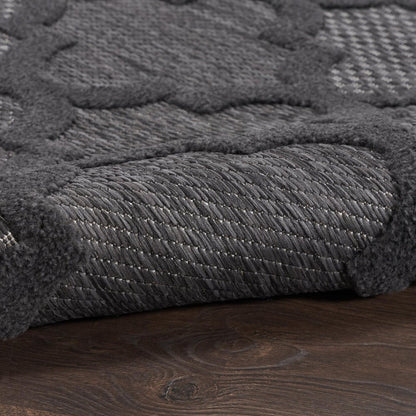 4' X 6' Charcoal Indoor Outdoor Area Rug