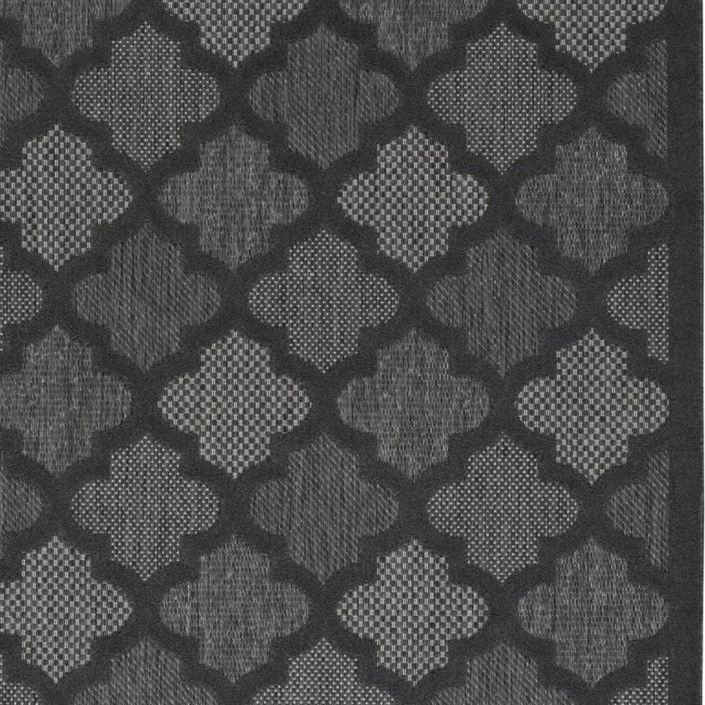 4' X 6' Charcoal Indoor Outdoor Area Rug