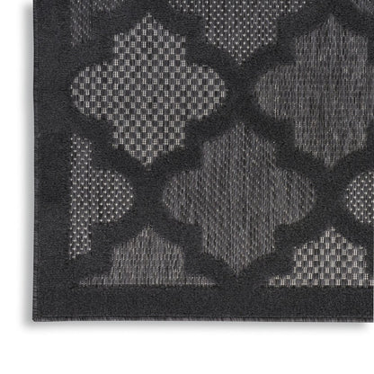 4' X 6' Charcoal Indoor Outdoor Area Rug