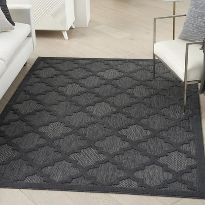 4' X 6' Charcoal Indoor Outdoor Area Rug