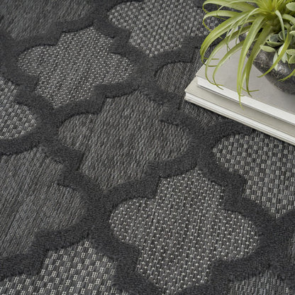 4' X 6' Charcoal Indoor Outdoor Area Rug