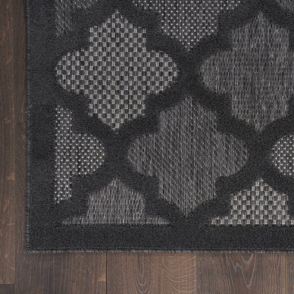 5' X 7' Charcoal Indoor Outdoor Area Rug