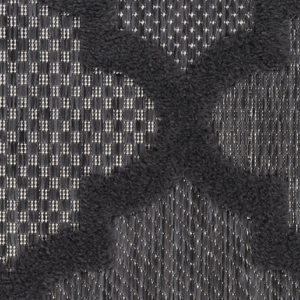 5' X 7' Charcoal Indoor Outdoor Area Rug
