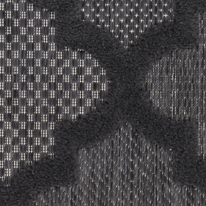 5' X 7' Charcoal Indoor Outdoor Area Rug