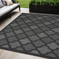5' X 7' Charcoal Indoor Outdoor Area Rug