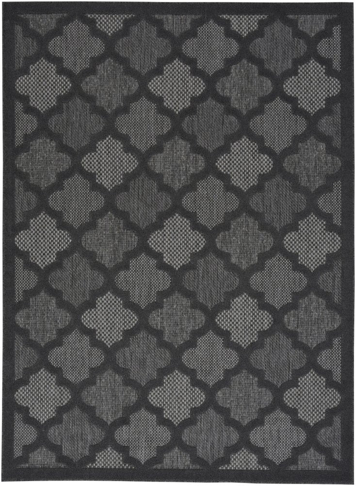 5' X 7' Charcoal Indoor Outdoor Area Rug