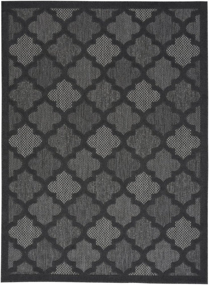 5' X 7' Charcoal Indoor Outdoor Area Rug