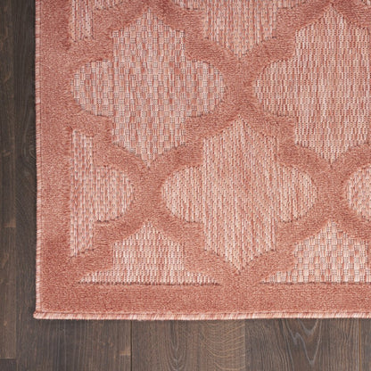 4' X 6' Coral Indoor Outdoor Area Rug