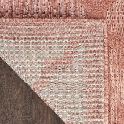 5' X 7' Coral Indoor Outdoor Area Rug