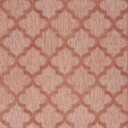 5' X 7' Coral Indoor Outdoor Area Rug