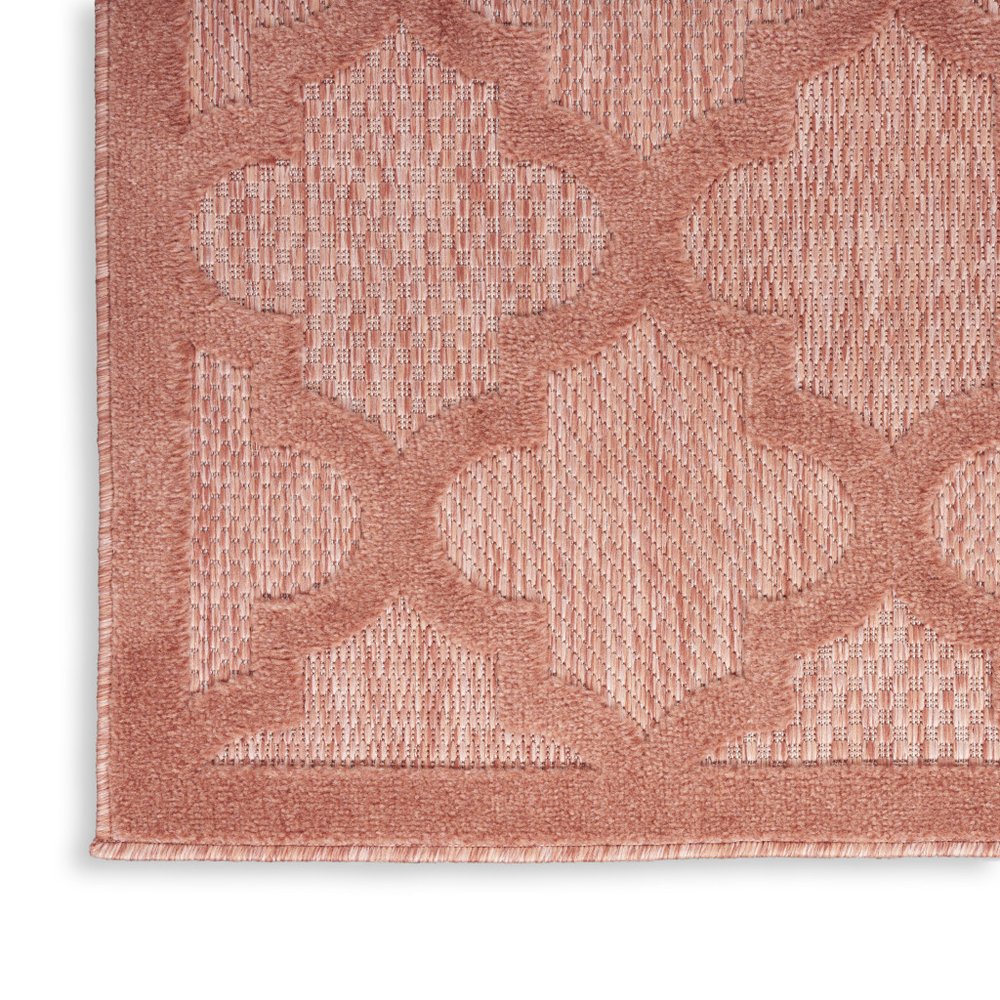 5' X 7' Coral Indoor Outdoor Area Rug