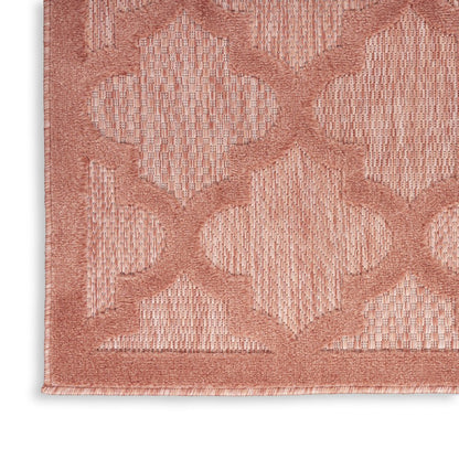 5' X 7' Coral Indoor Outdoor Area Rug
