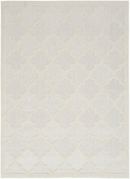 5' X 7' Ivory Indoor Outdoor Area Rug