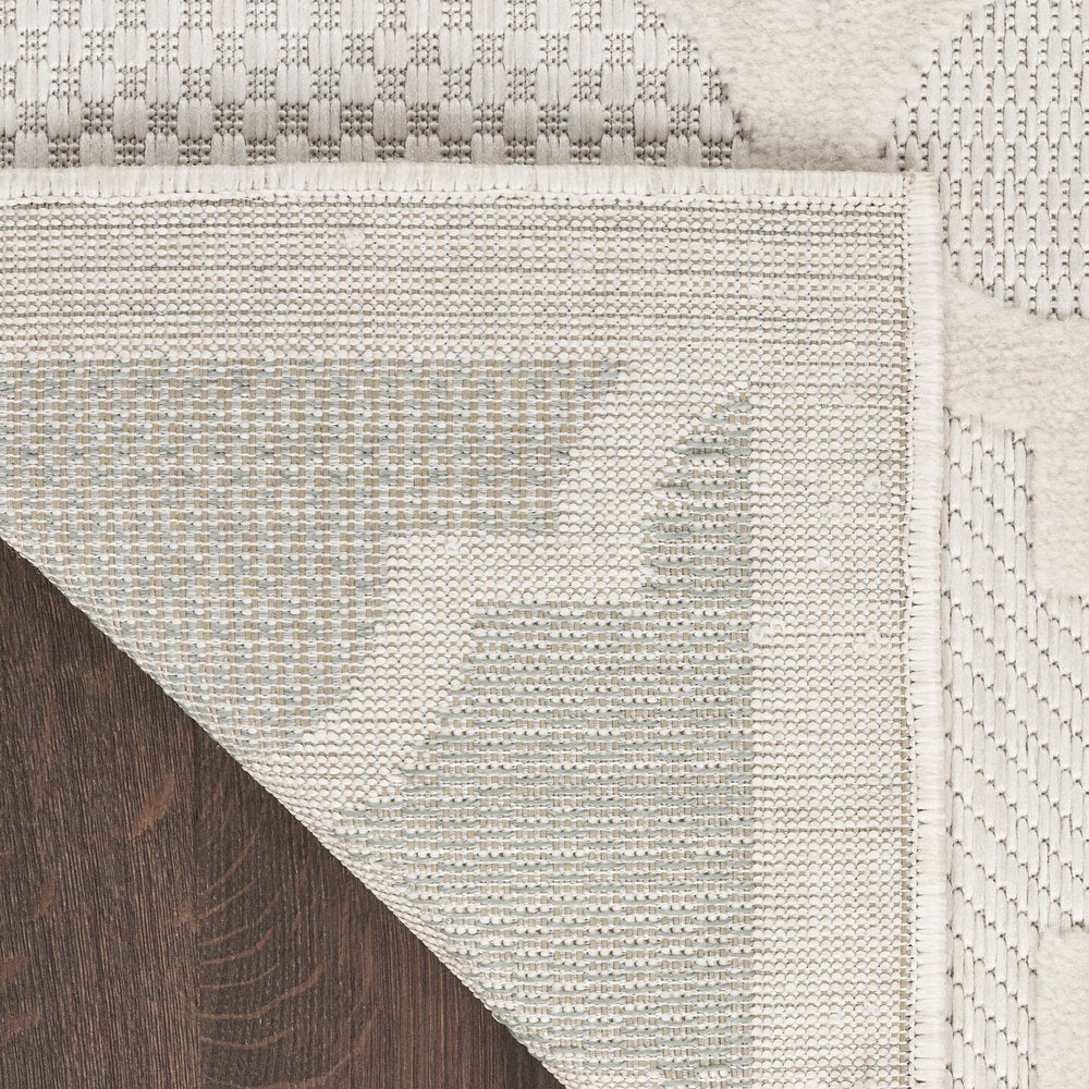 5' X 7' Ivory Indoor Outdoor Area Rug