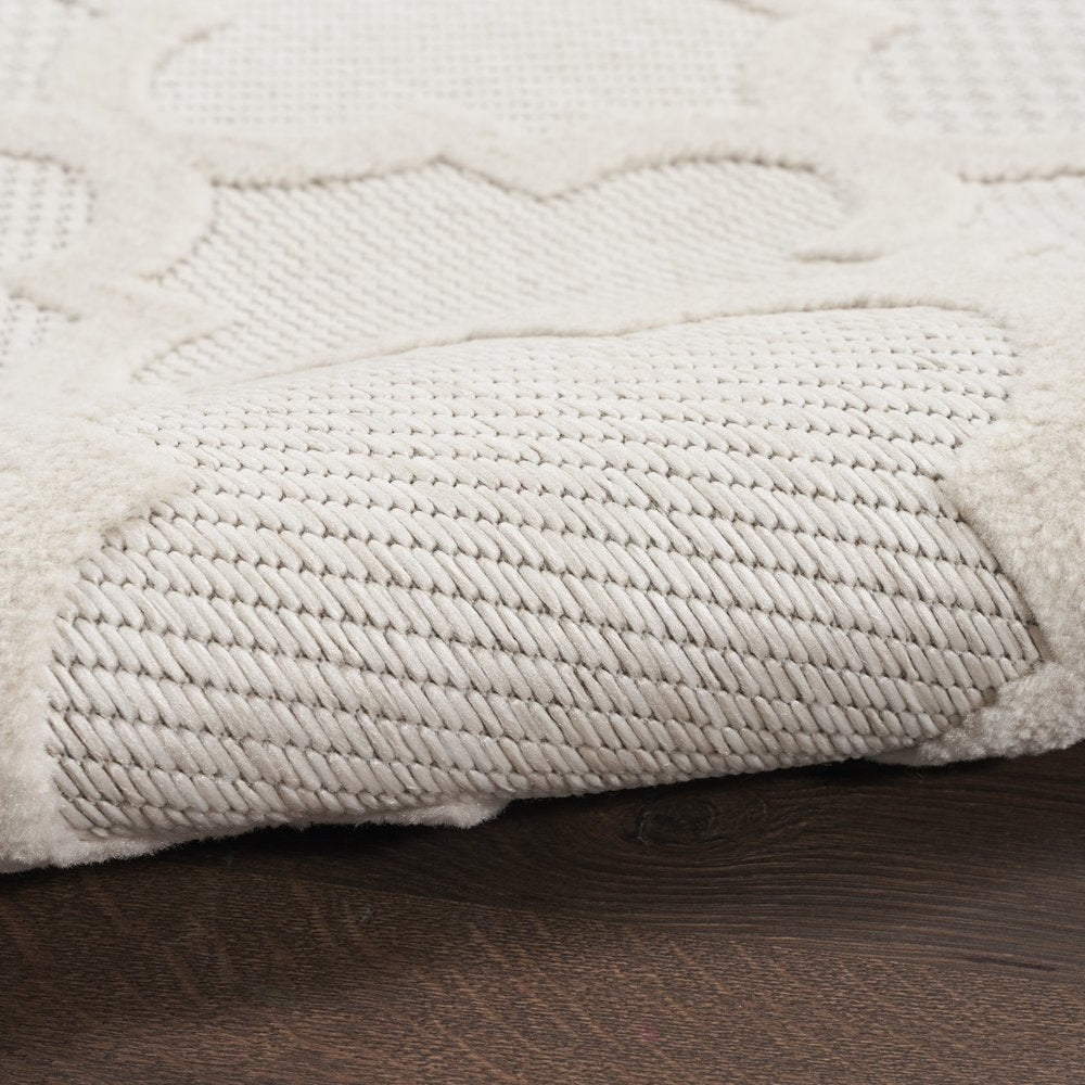 5' X 7' Ivory Indoor Outdoor Area Rug