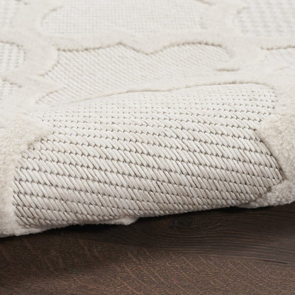 5' X 7' Ivory Indoor Outdoor Area Rug