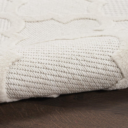 5' X 7' Ivory Indoor Outdoor Area Rug