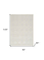 5' X 7' Ivory Indoor Outdoor Area Rug