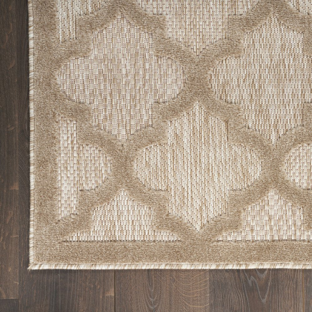 4' X 6' Beige Indoor Outdoor Area Rug
