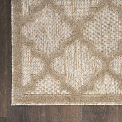 4' X 6' Beige Indoor Outdoor Area Rug