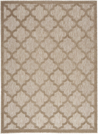 4' X 6' Beige Indoor Outdoor Area Rug