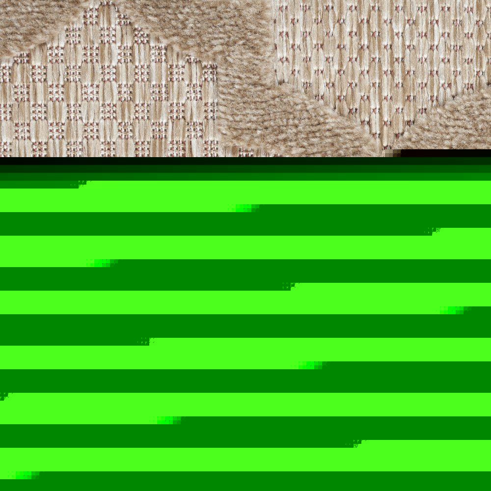 4' X 6' Beige Indoor Outdoor Area Rug