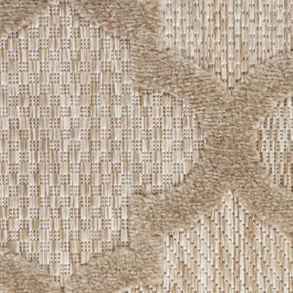 5' X 7' Beige Indoor Outdoor Area Rug