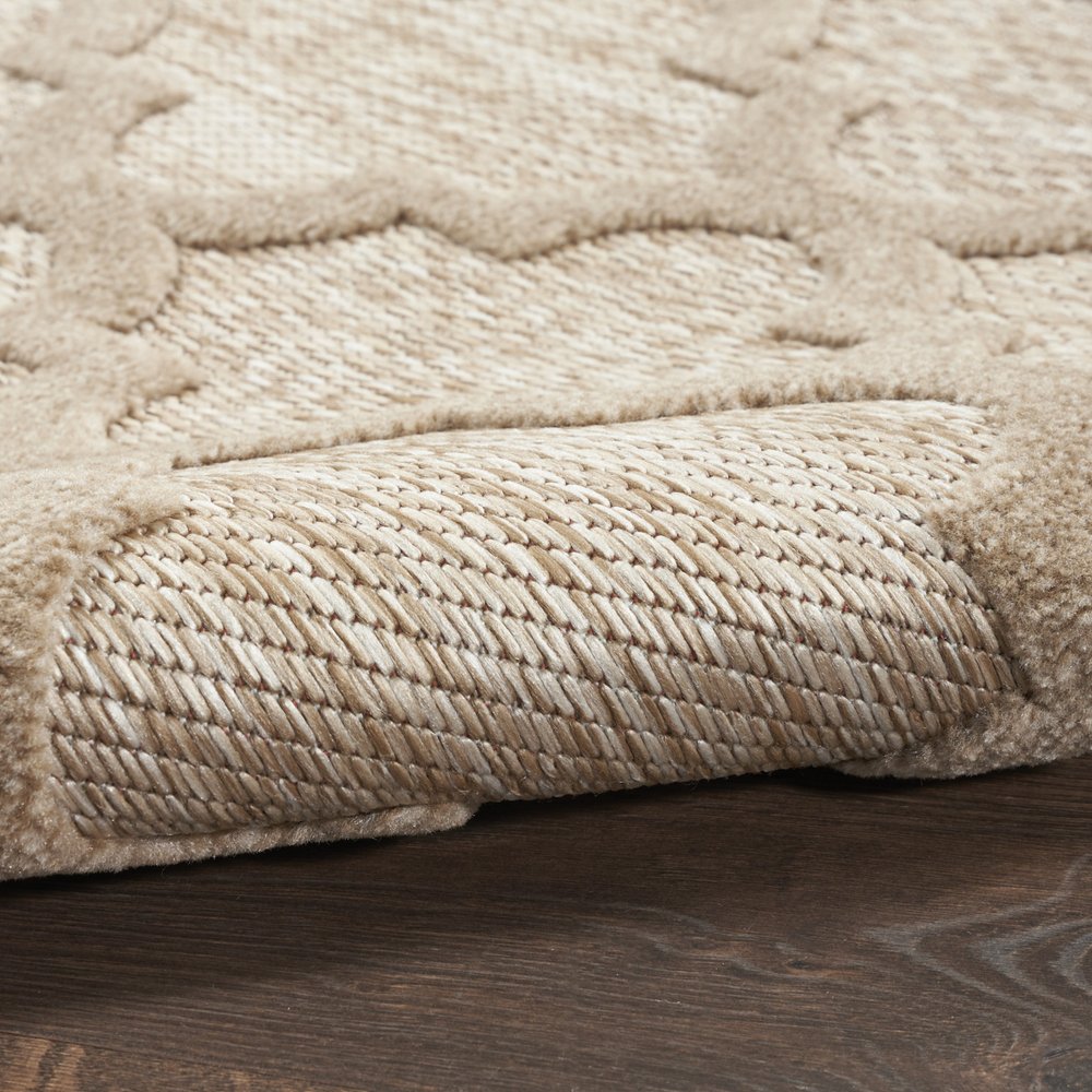 5' X 7' Beige Indoor Outdoor Area Rug
