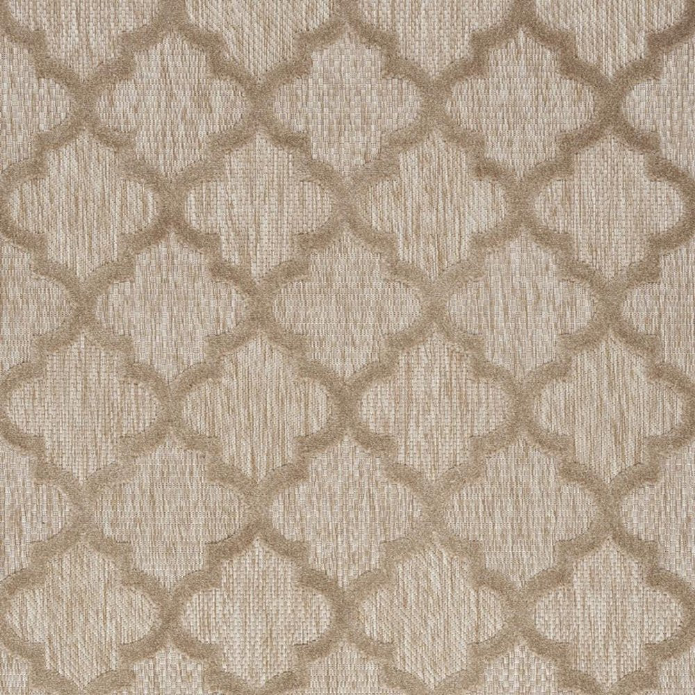 5' X 7' Beige Indoor Outdoor Area Rug