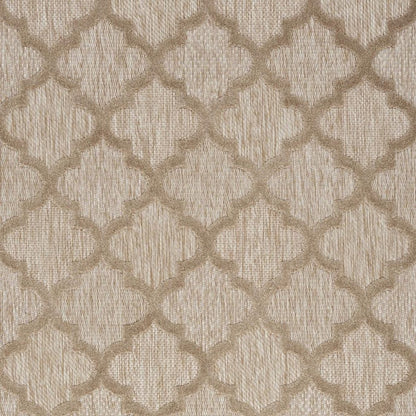 5' X 7' Beige Indoor Outdoor Area Rug