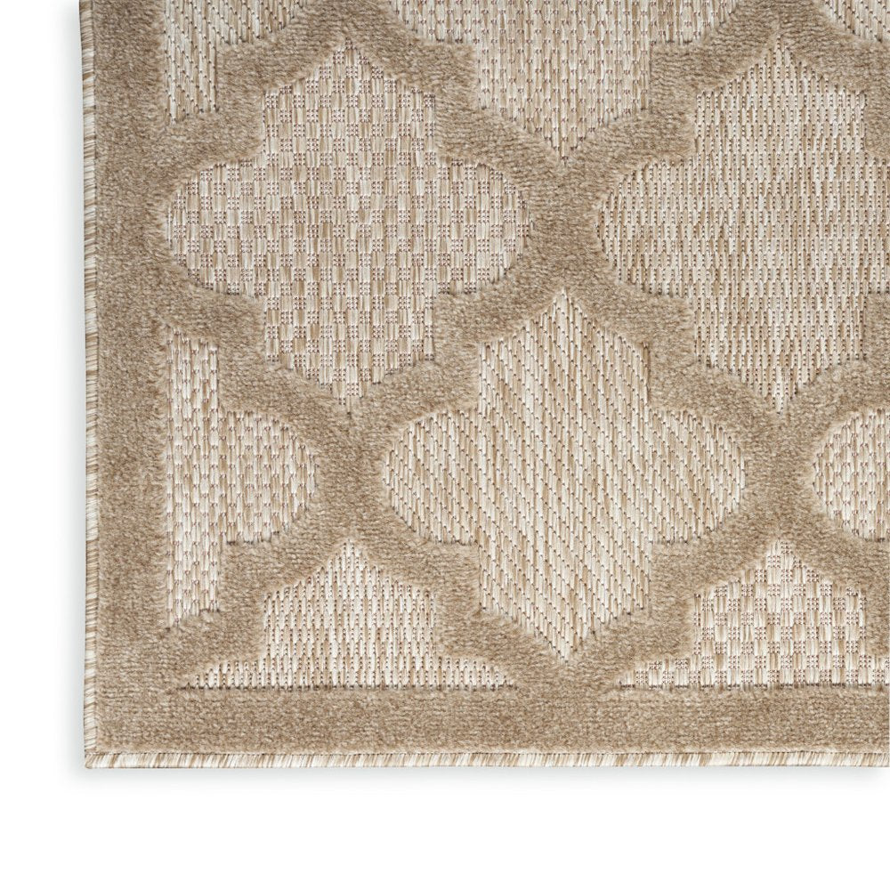 5' X 7' Beige Indoor Outdoor Area Rug