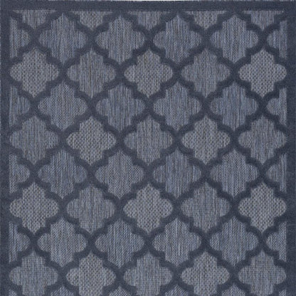 4' X 6' Blue Indoor Outdoor Area Rug