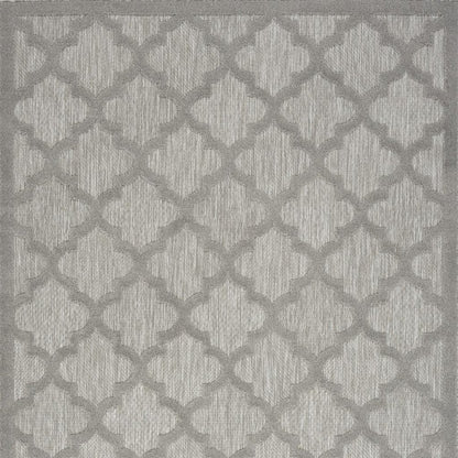 4' X 6' Gray Indoor Outdoor Area Rug
