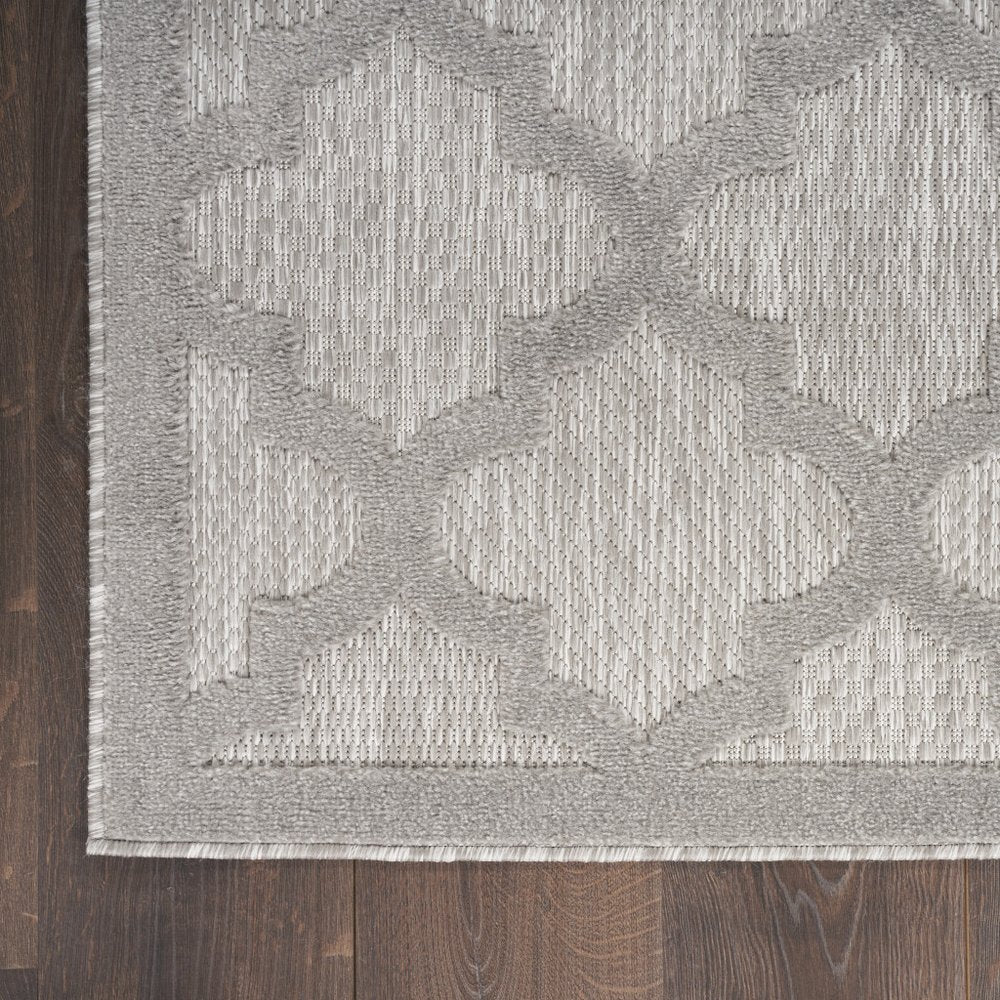 5' X 7' Gray Indoor Outdoor Area Rug