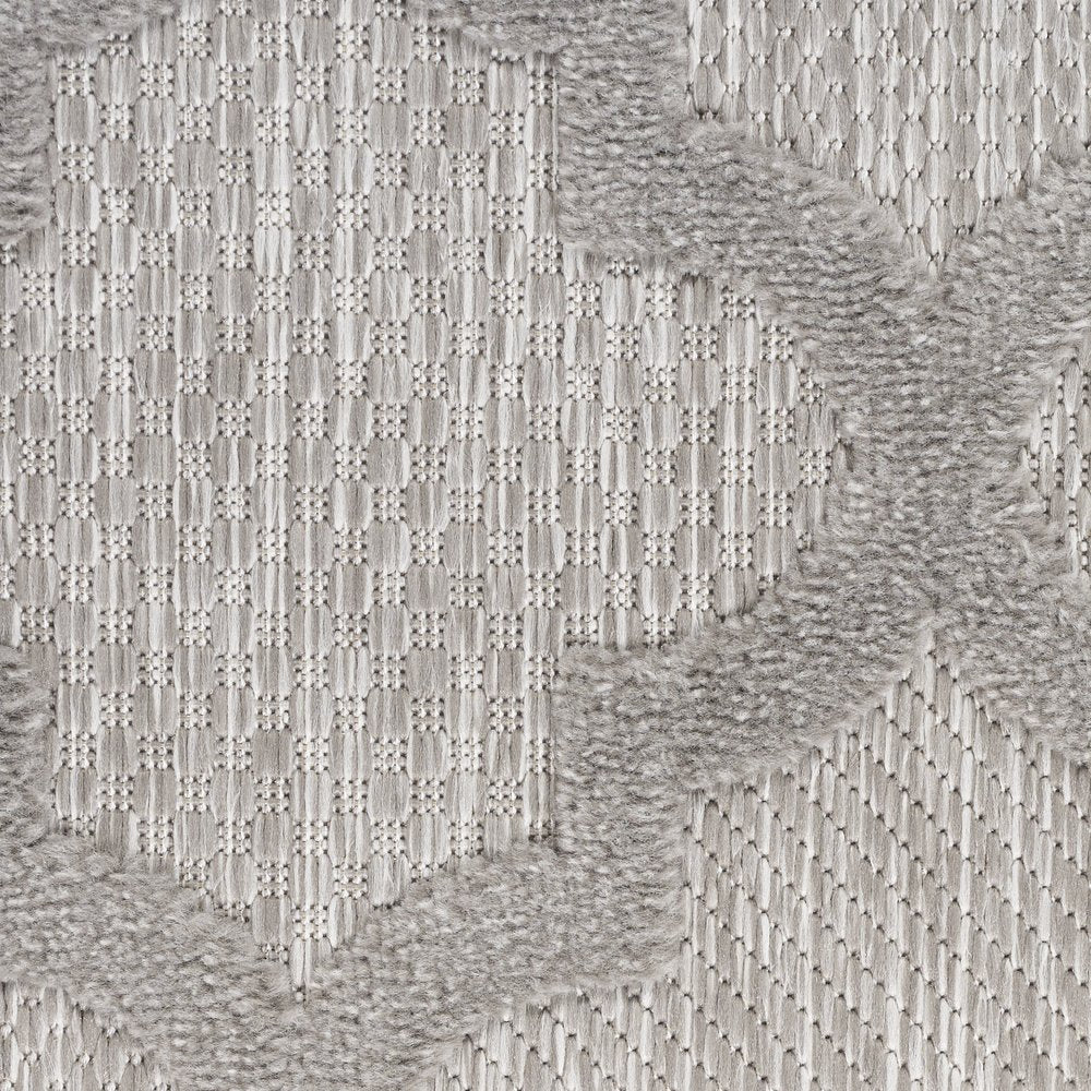 5' X 7' Gray Indoor Outdoor Area Rug