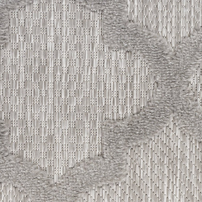 5' X 7' Gray Indoor Outdoor Area Rug
