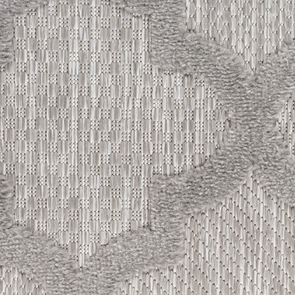 5' X 7' Gray Indoor Outdoor Area Rug