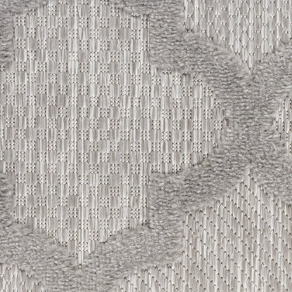 5' X 7' Gray Indoor Outdoor Area Rug
