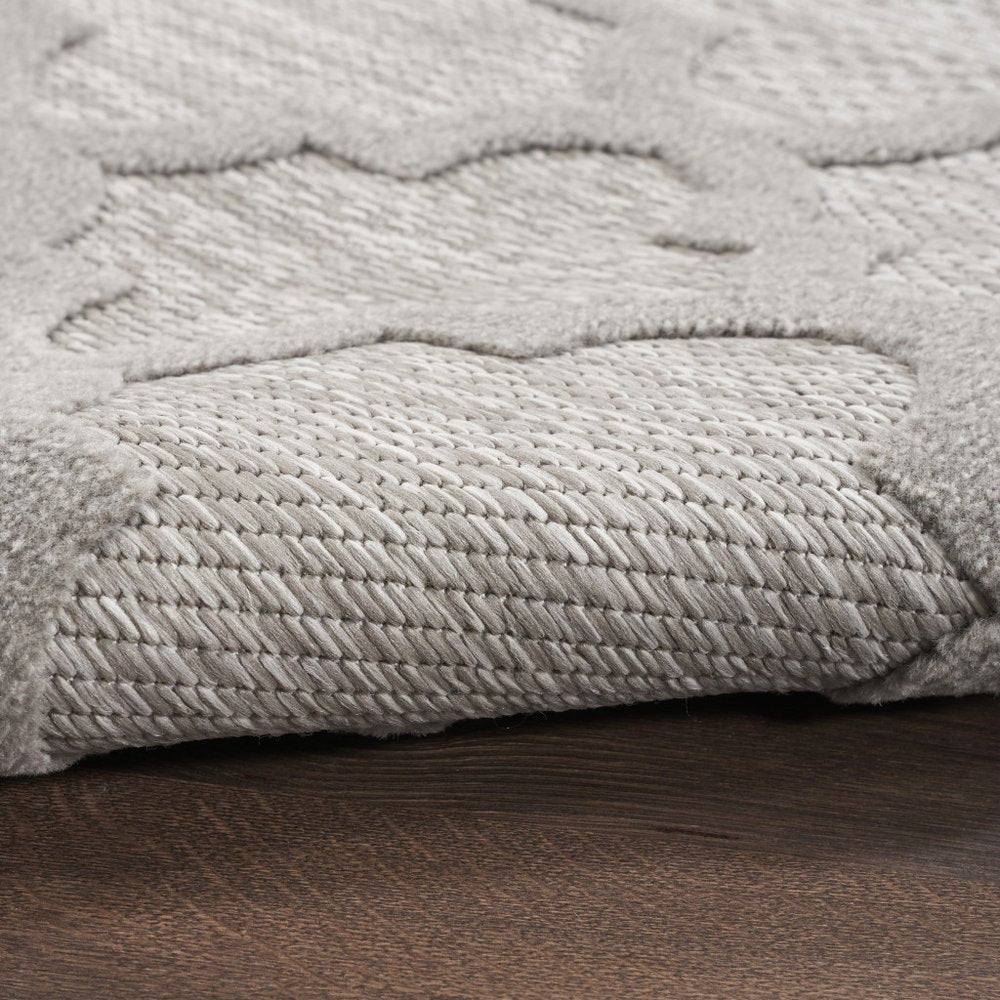 5' X 7' Gray Indoor Outdoor Area Rug