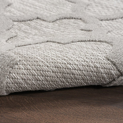 5' X 7' Gray Indoor Outdoor Area Rug