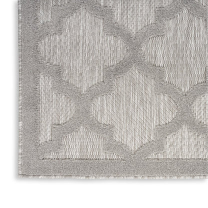 5' X 7' Gray Indoor Outdoor Area Rug