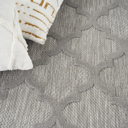 5' X 7' Gray Indoor Outdoor Area Rug