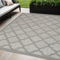 5' X 7' Gray Indoor Outdoor Area Rug