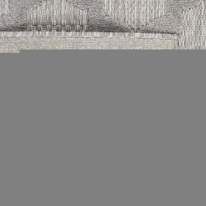 5' X 7' Gray Indoor Outdoor Area Rug