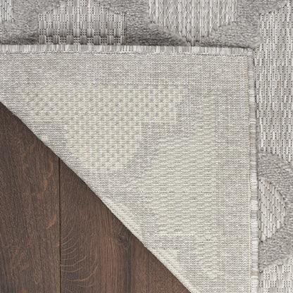5' X 7' Gray Indoor Outdoor Area Rug