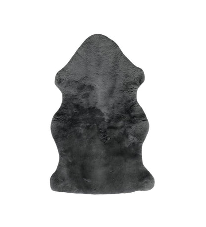 36" X 24" Charcoal Faux Fur Throw Blanket