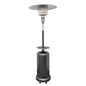 48000 BTU Silver Steel Propane Cylindrical Pole Standing Patio Heater